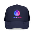 TrendVault Logo Foam Trucker Cap – Dark Navy