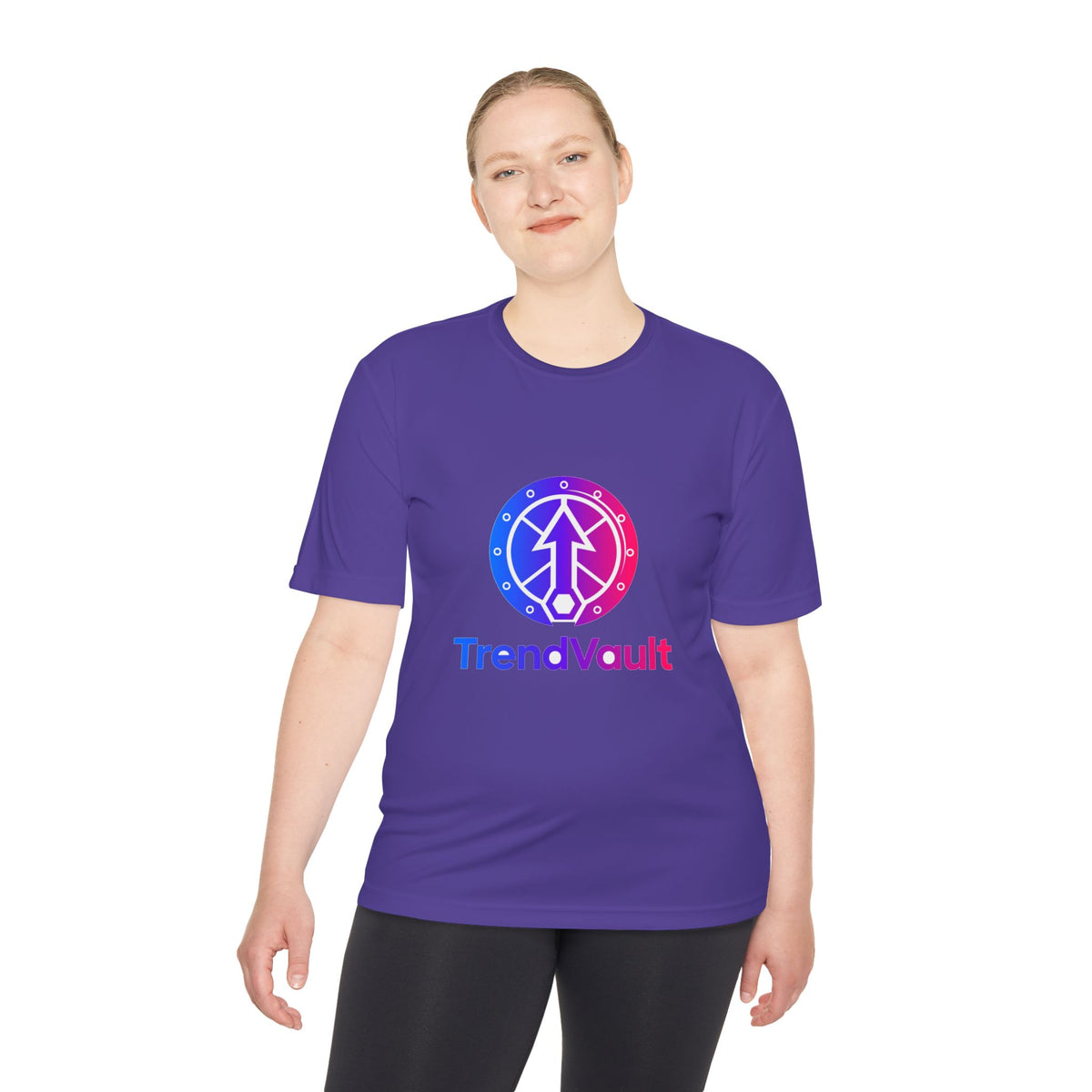 TrendVault Logo Sport Tee – Purple