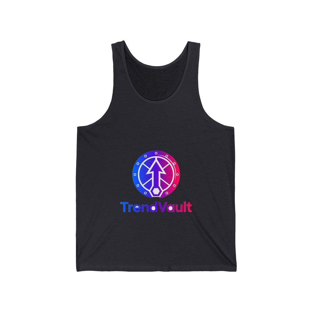 TrendVault Logo Muscle Tee – Dark Grey