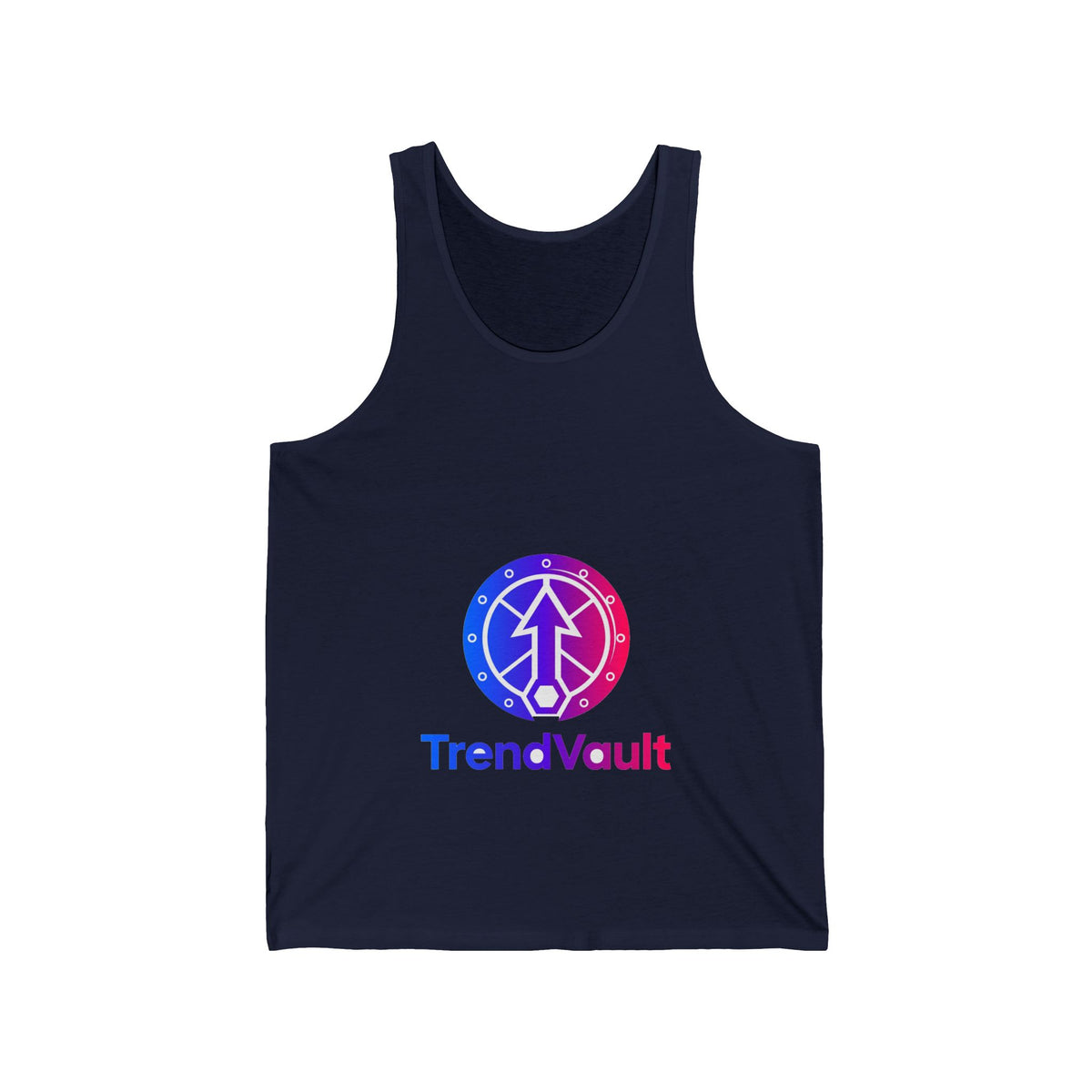 TrendVault Logo Muscle Tee – Navy