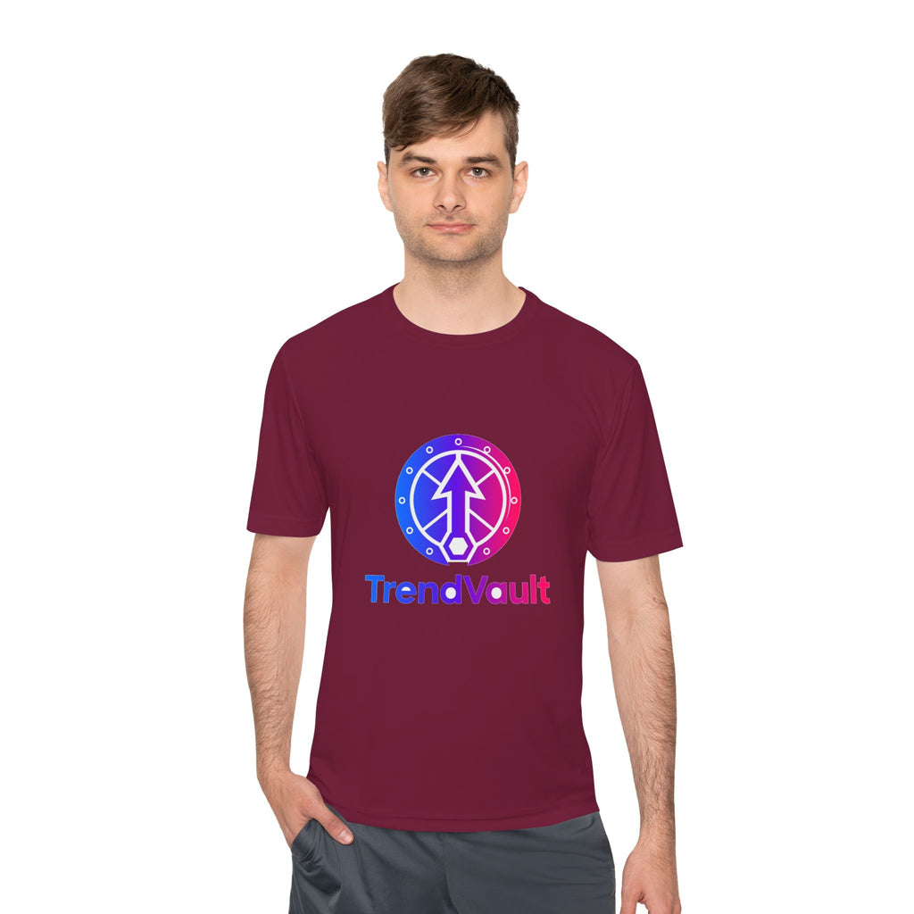 TrendVault Logo Sport Tee – Cardinal
