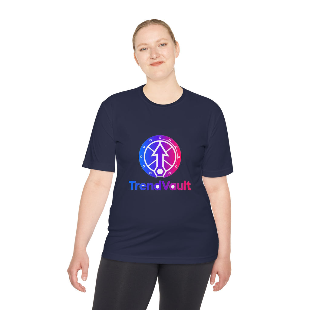 TrendVault Logo Sport Tee – True Navy
