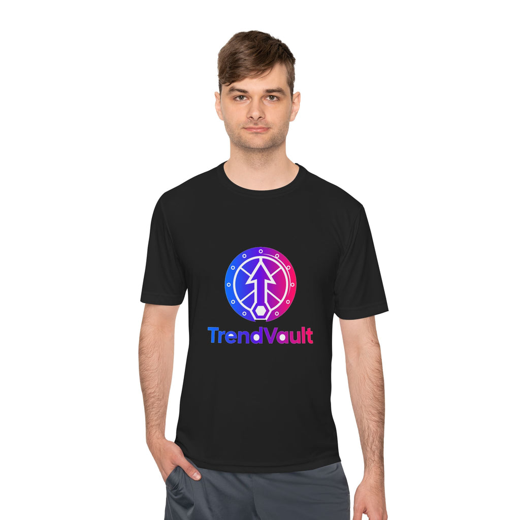 TrendVault Logo Sport Tee – Black