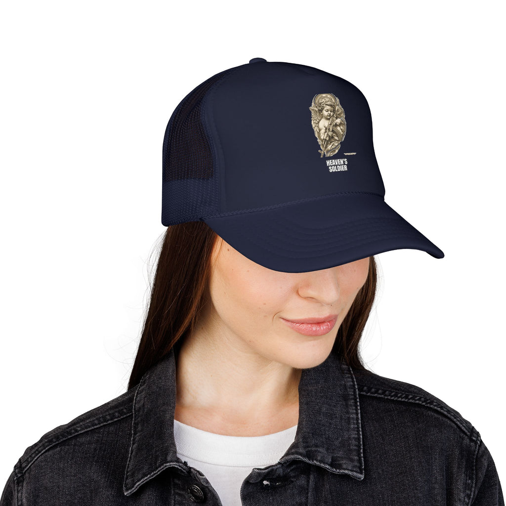 Heaven's Soldier Foam Trucker Cap – Dark Navy