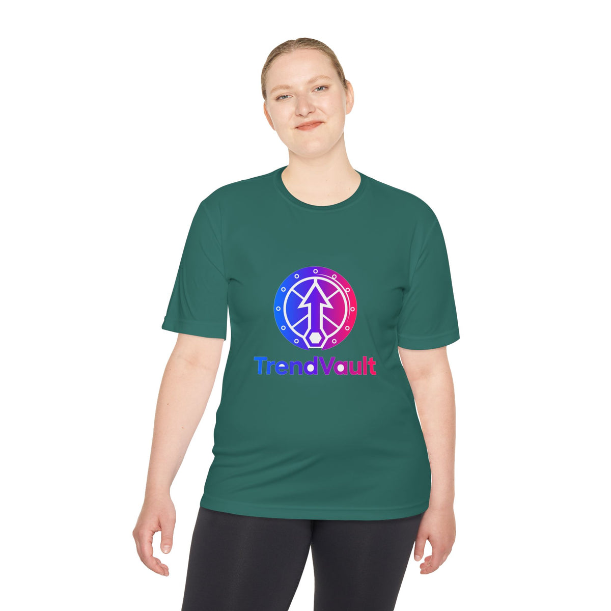 TrendVault Logo Sport Tee – Forest Green