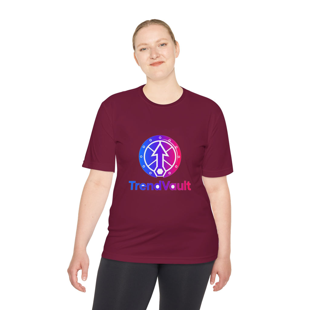 TrendVault Logo Sport Tee – Cardinal