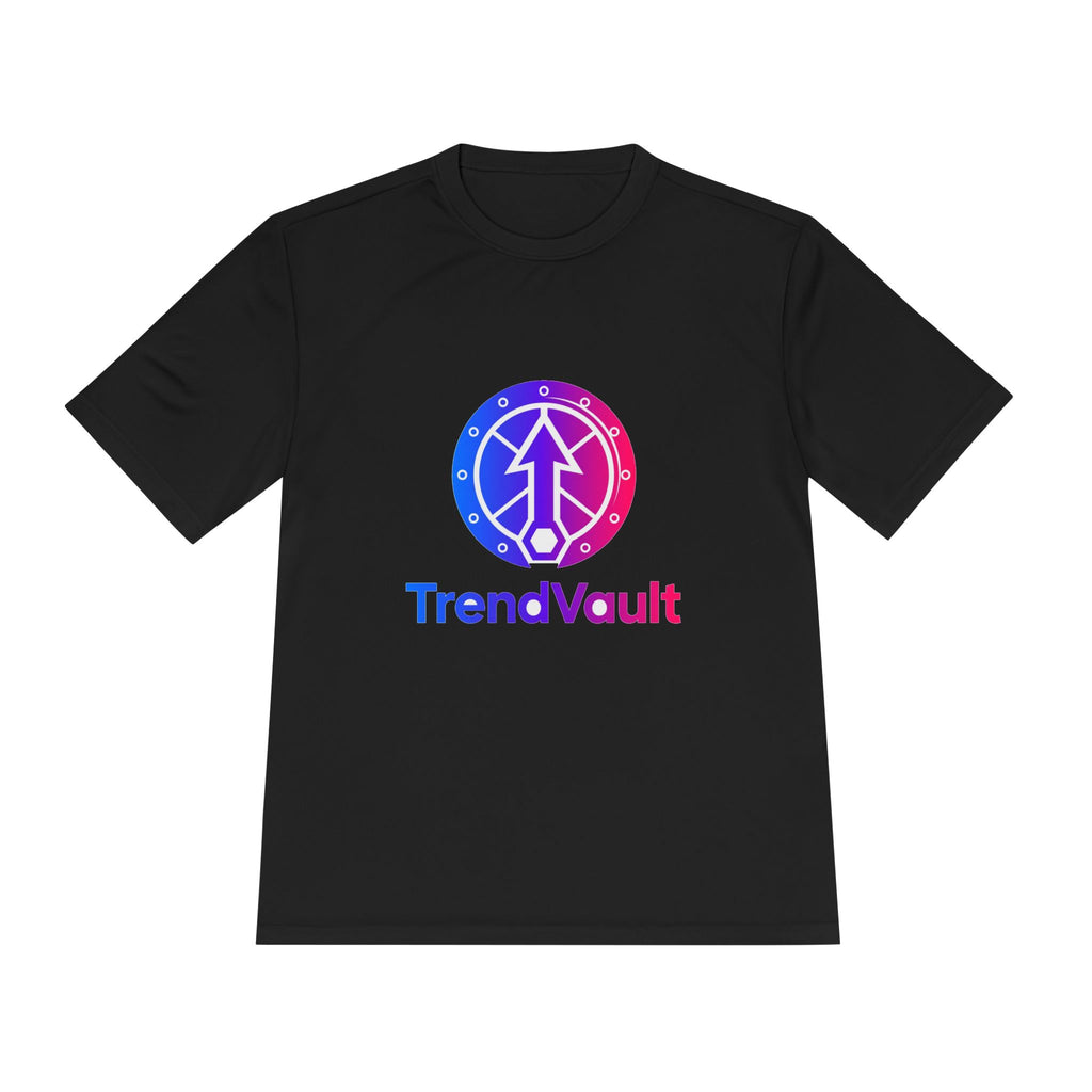 TrendVault Logo Sport Tee – Black