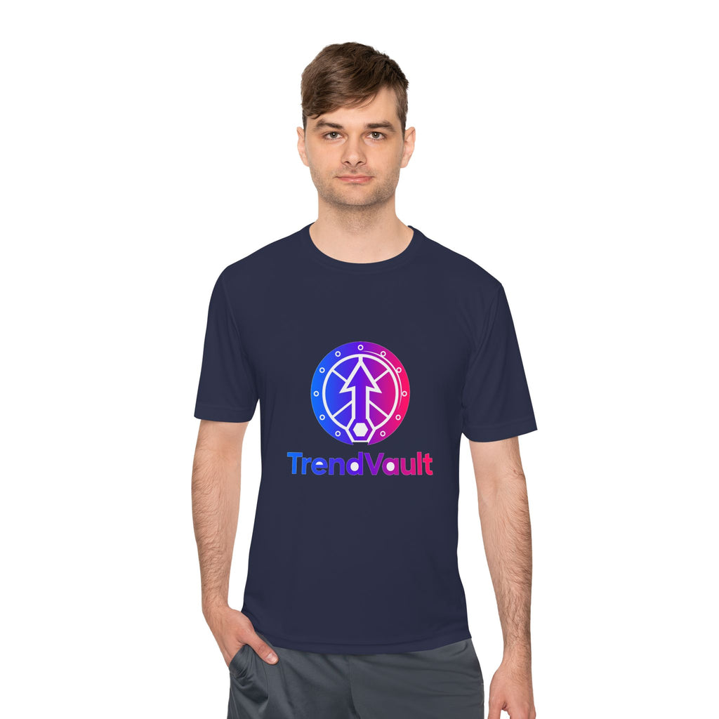 TrendVault Logo Sport Tee – True Navy