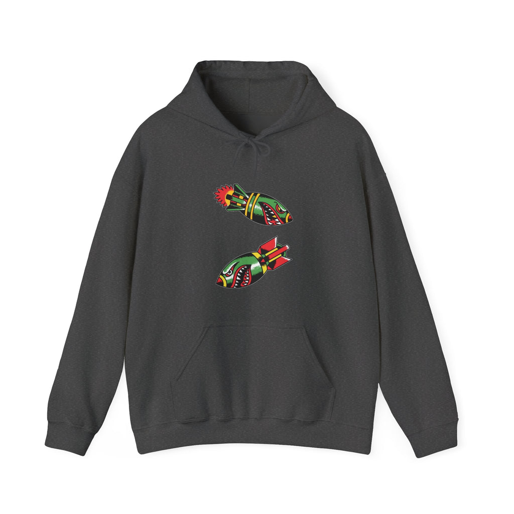 Shark Bomb Tattoo Hoodie — TrendVault