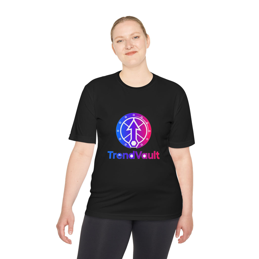 TrendVault Logo Sport Tee – Black