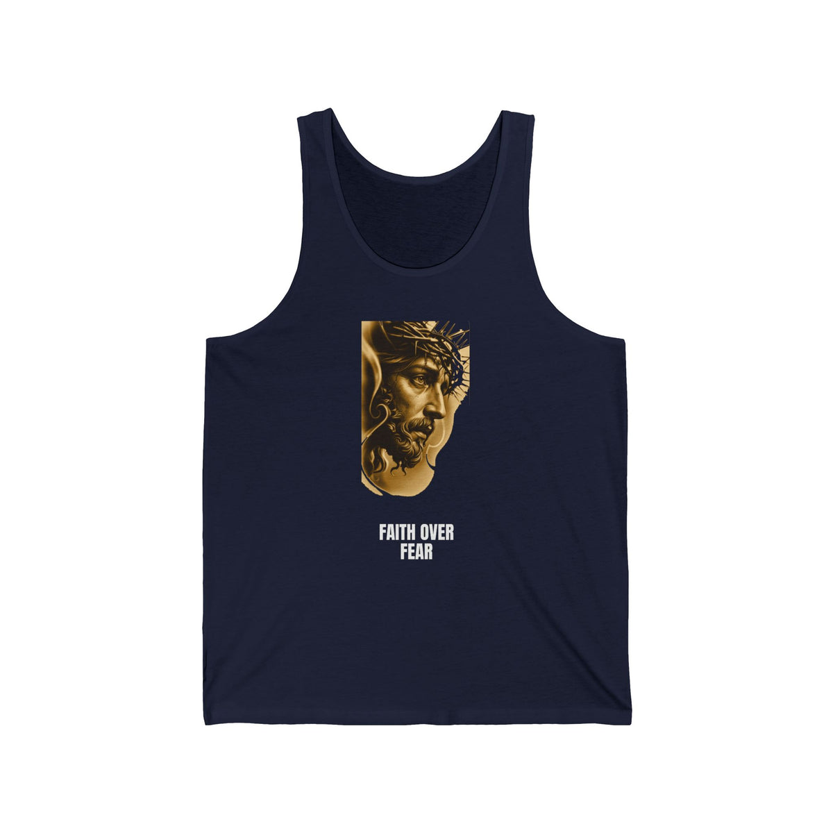 Faith Over Fear Men's Muscle Tank