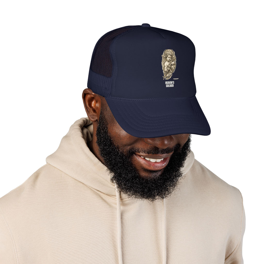 Heaven's Soldier Foam Trucker Cap – Dark Navy