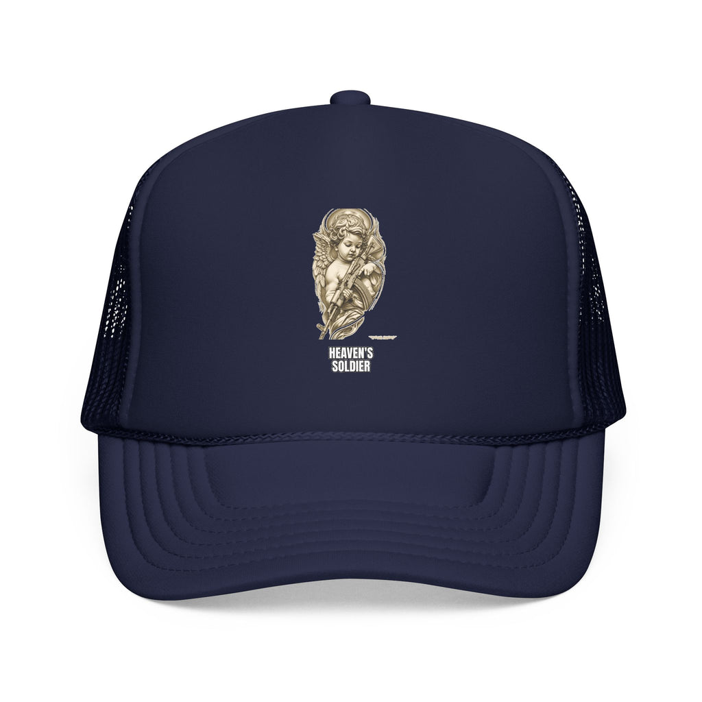 Heaven's Soldier Foam Trucker Cap – Dark Navy