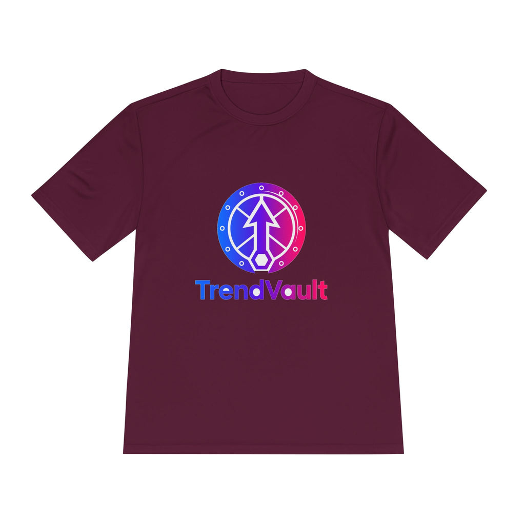 TrendVault Logo Sport Tee – Maroon