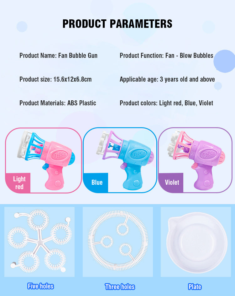 Automatic Bubble Gun – Fun Outdoor Bubble Blaster for Kids
