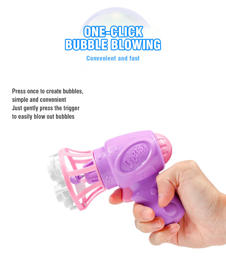 Automatic Bubble Gun – Fun Outdoor Bubble Blaster for Kids