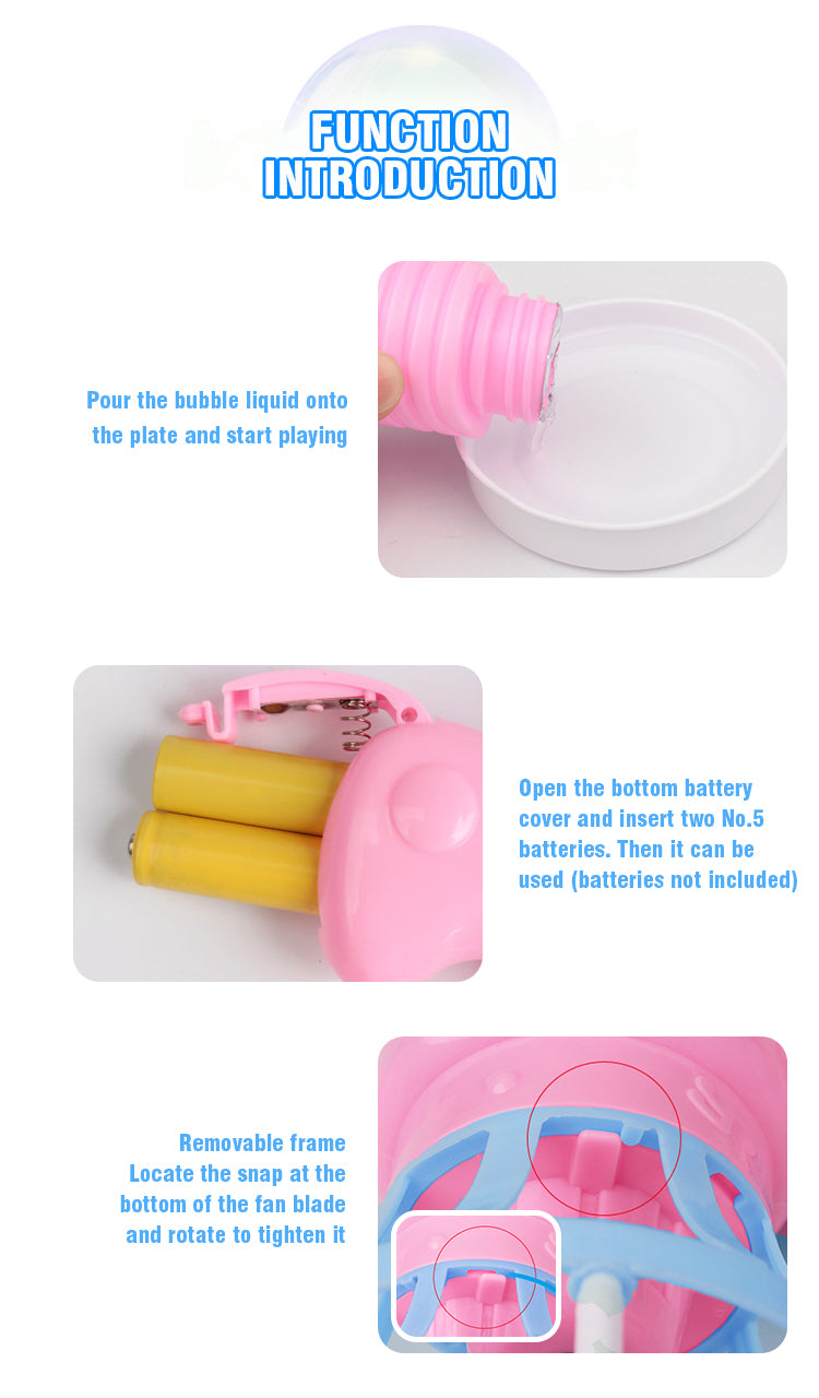 Automatic Bubble Gun – Fun Outdoor Bubble Blaster for Kids