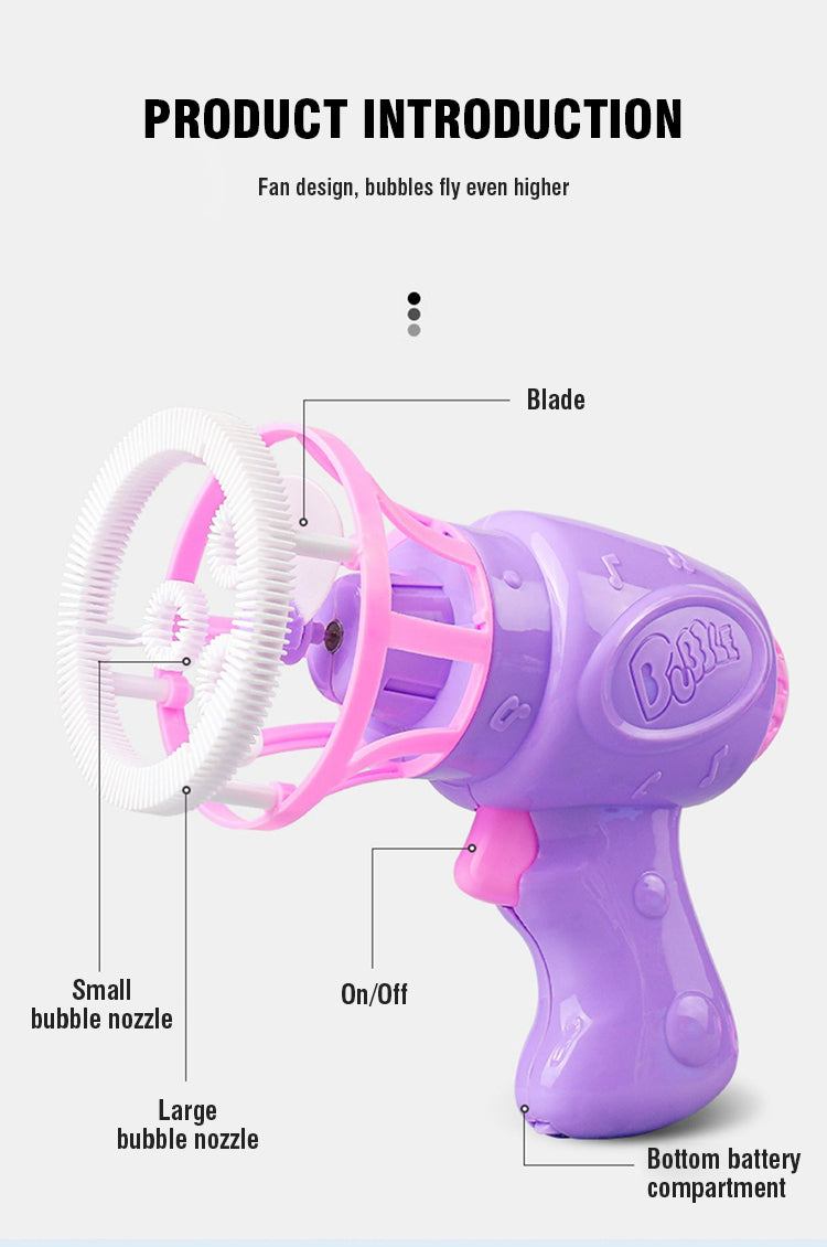 Automatic Bubble Gun – Fun Outdoor Bubble Blaster for Kids