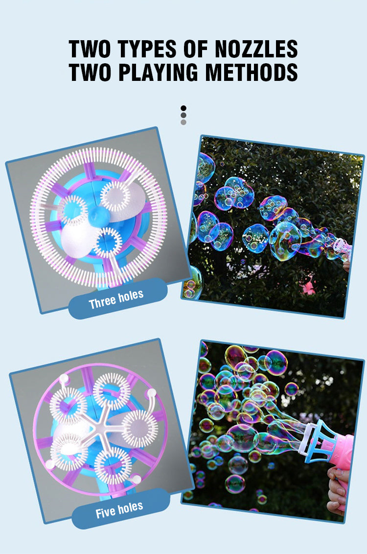 Automatic Bubble Gun – Fun Outdoor Bubble Blaster for Kids
