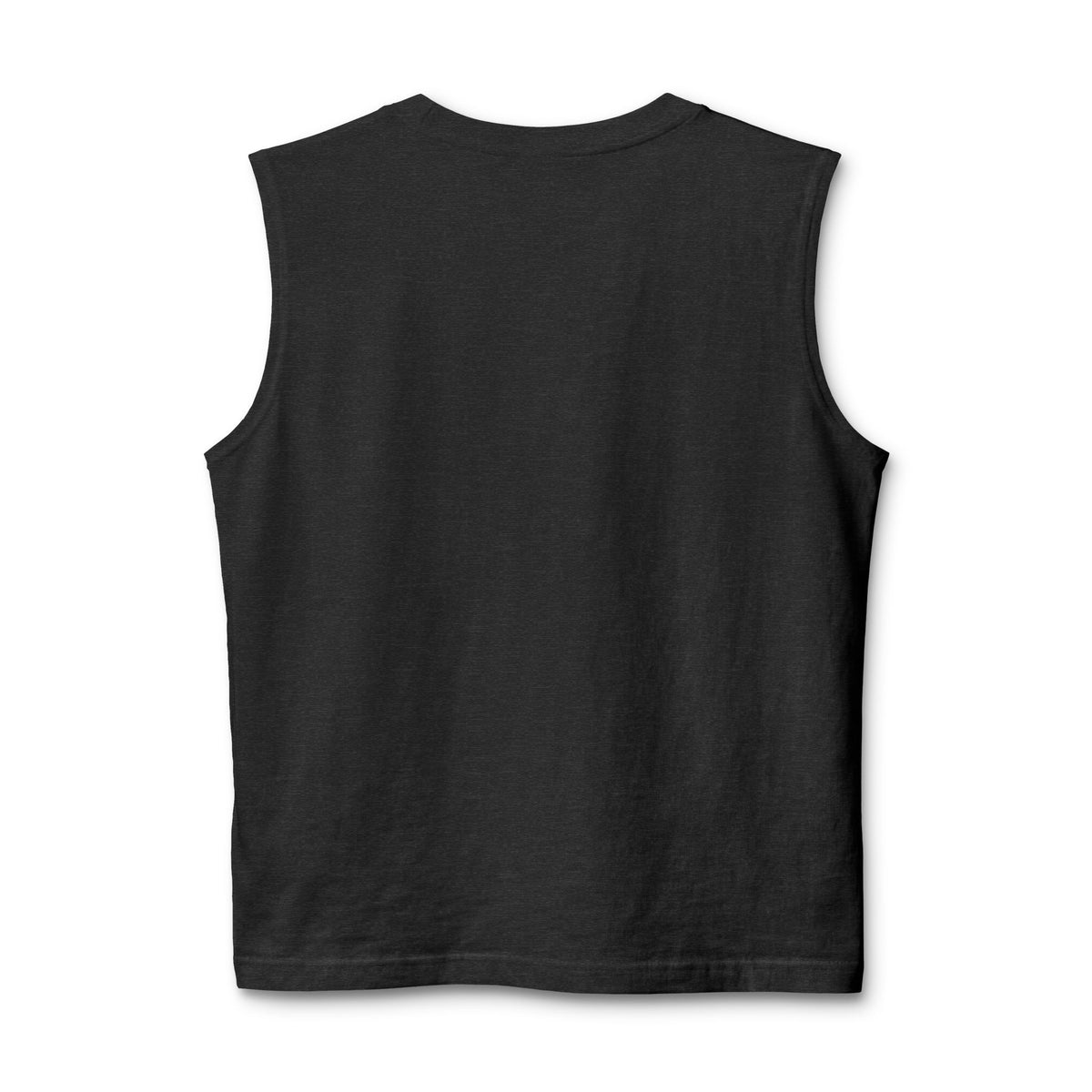 TrendVault Logo Muscle Tank – Dark Grey Heather