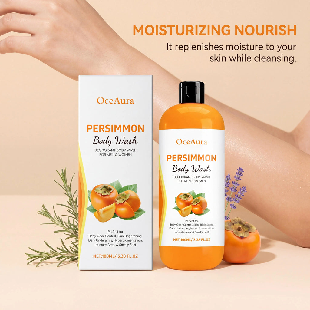 Fresh Persimmon Shower Gel for Gentle Deep Cleansing
