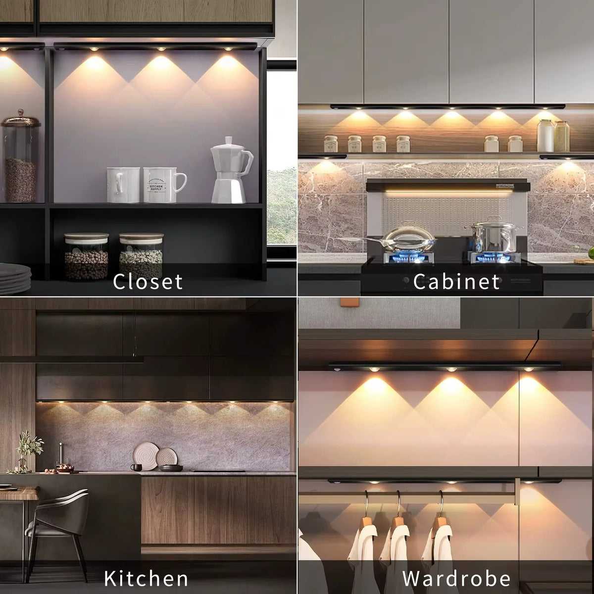 LED Ultra-Thin Under-Cabinet Light – Motion Sensor Night Light