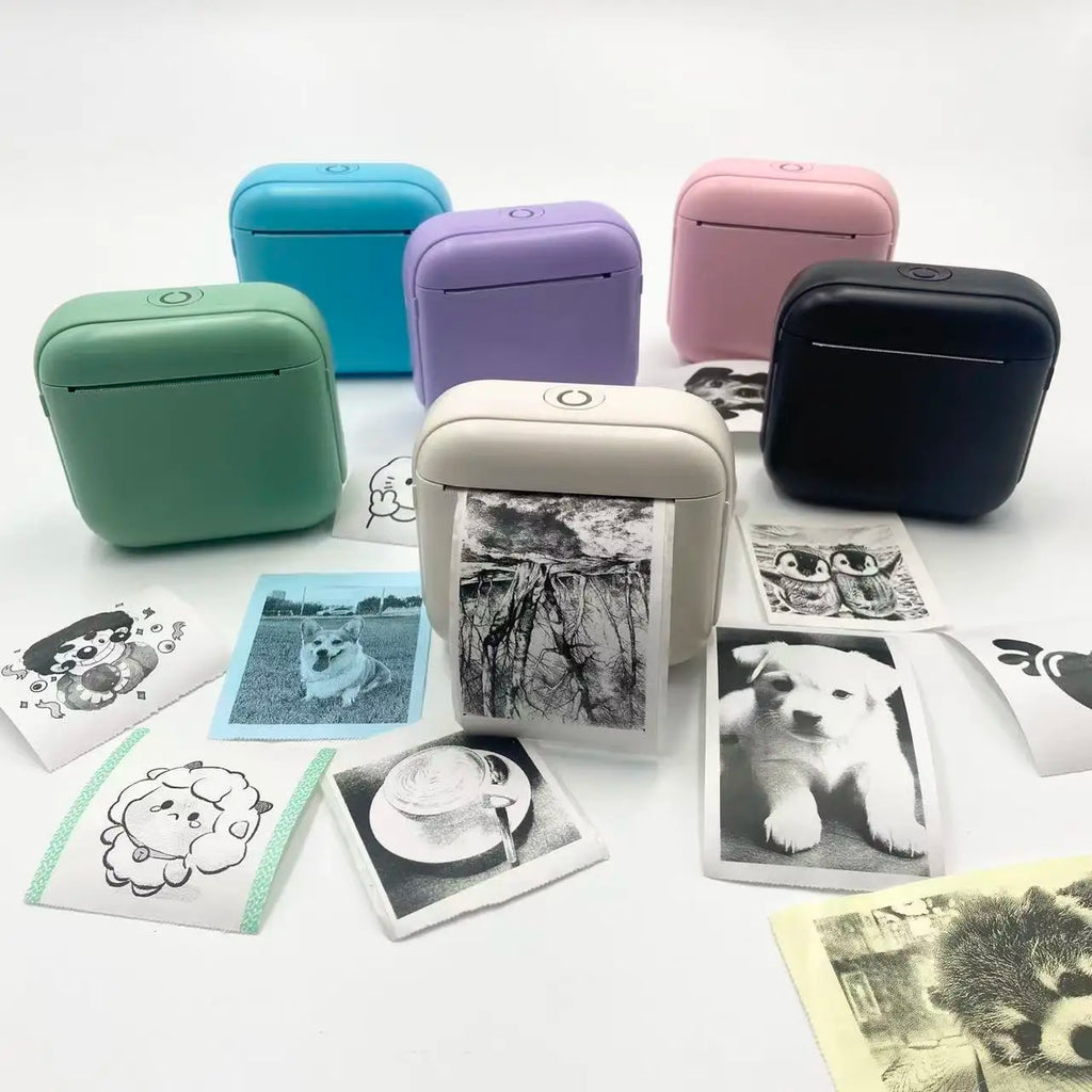 PocketPrint Mini Inkless Thermal Printer – Portable Bluetooth Printer for Labels, Photos & Notes