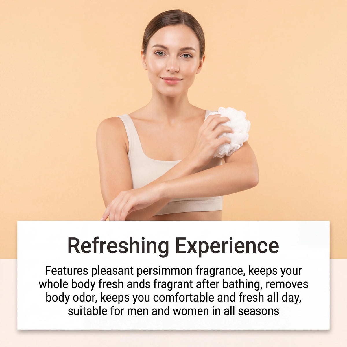 Fresh Persimmon Shower Gel for Gentle Deep Cleansing