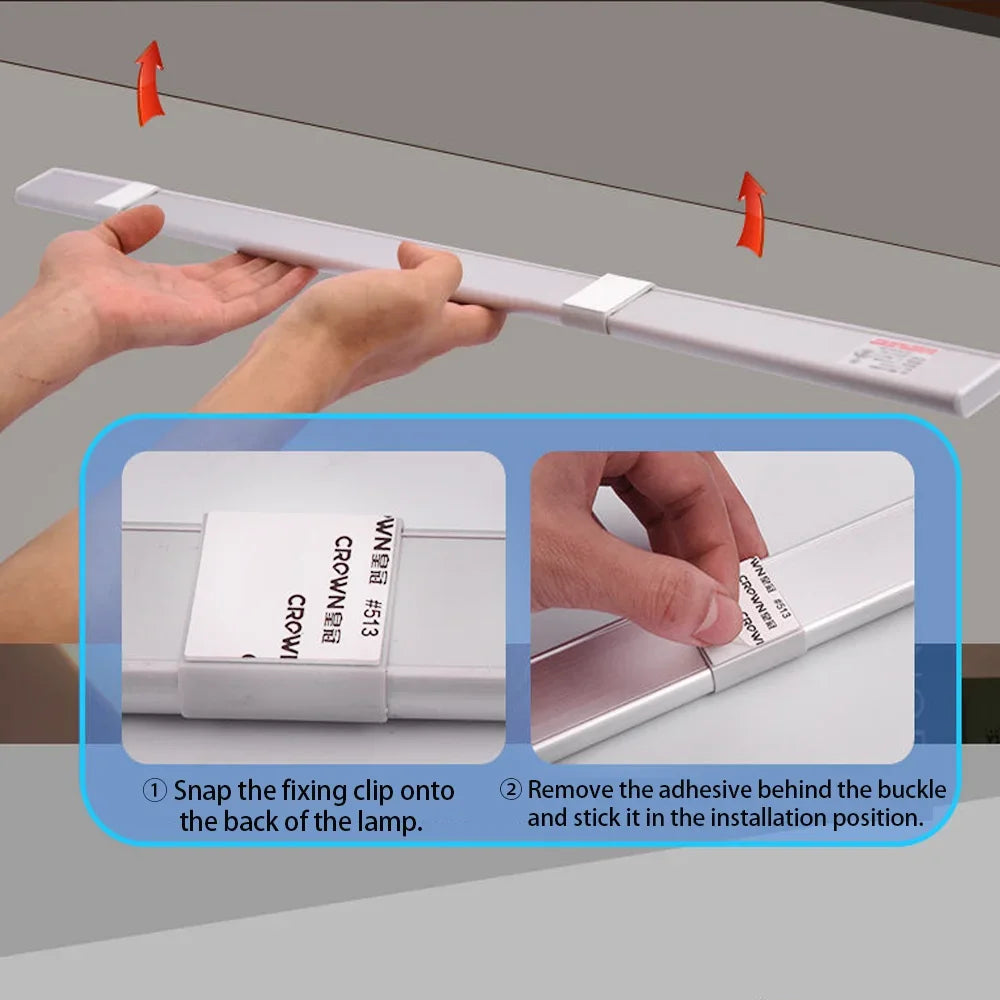LED Ultra-Thin Under-Cabinet Light – Motion Sensor Night Light