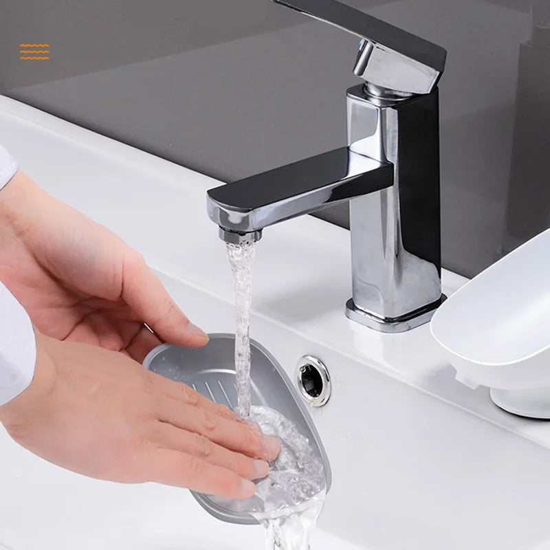 Suction Cup Soap Dish — Drainable, Rust-Proof