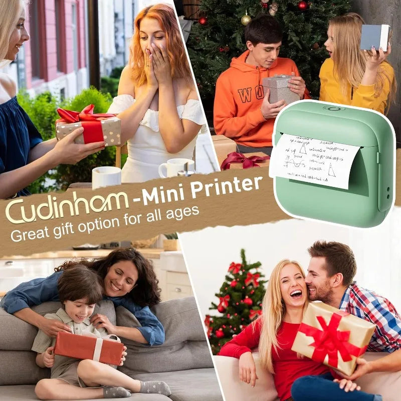 PocketPrint Mini Inkless Thermal Printer – Portable Bluetooth Printer for Labels, Photos & Notes