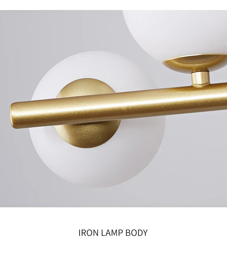 Modern LED Pendant Light – Glass Ball Ceiling Lamp
