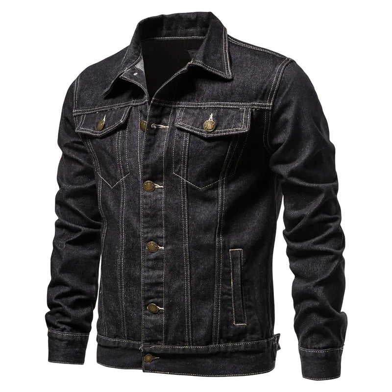 Men's Motorcycle Denim Jacket