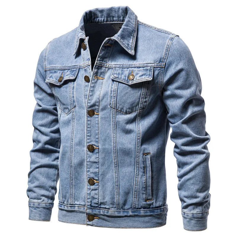 Men's Motorcycle Denim Jacket