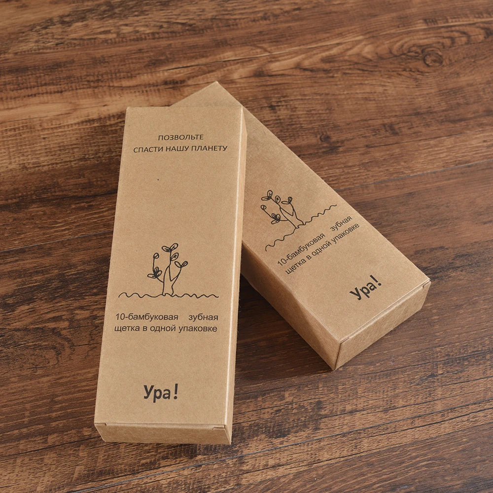 BambooSmile Natural Bamboo Toothbrush Set