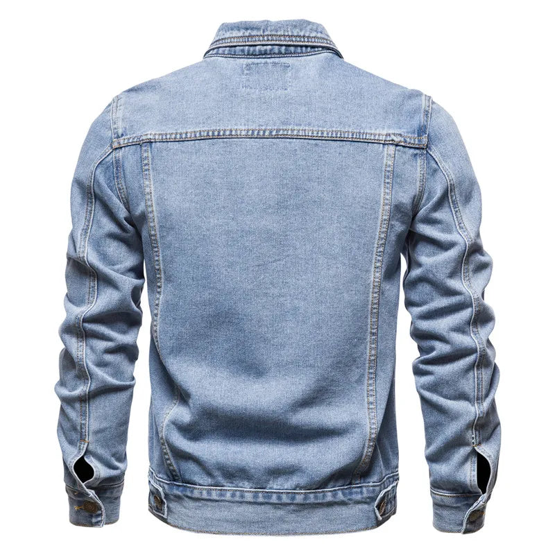 Men's Motorcycle Denim Jacket