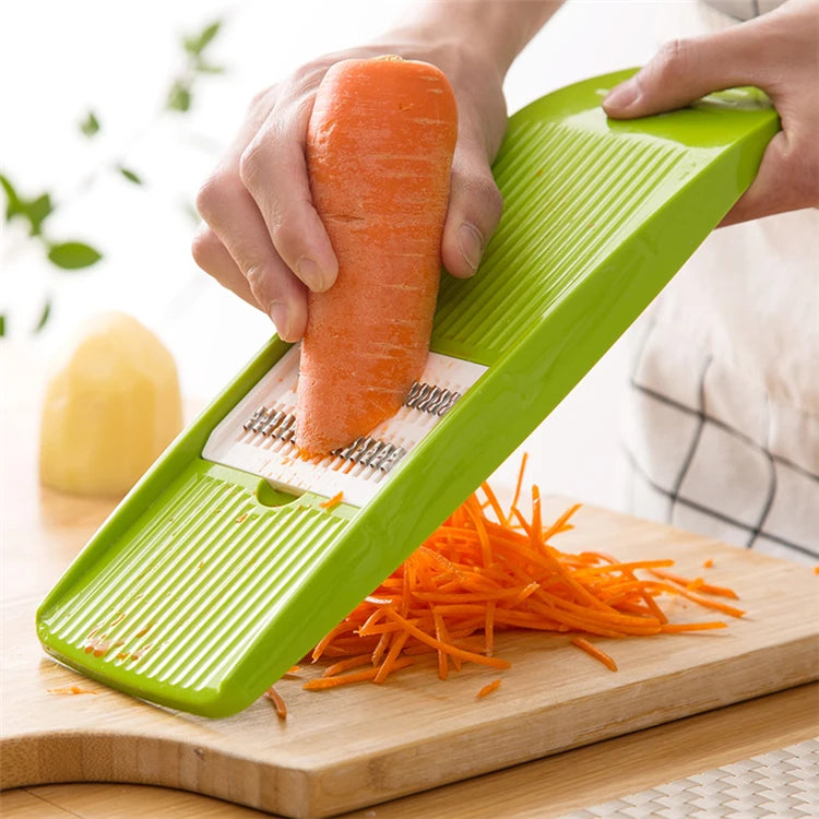 SliceMaster Pro Mandoline Slicer – 3-Blade Stainless Steel Vegetable Cutter