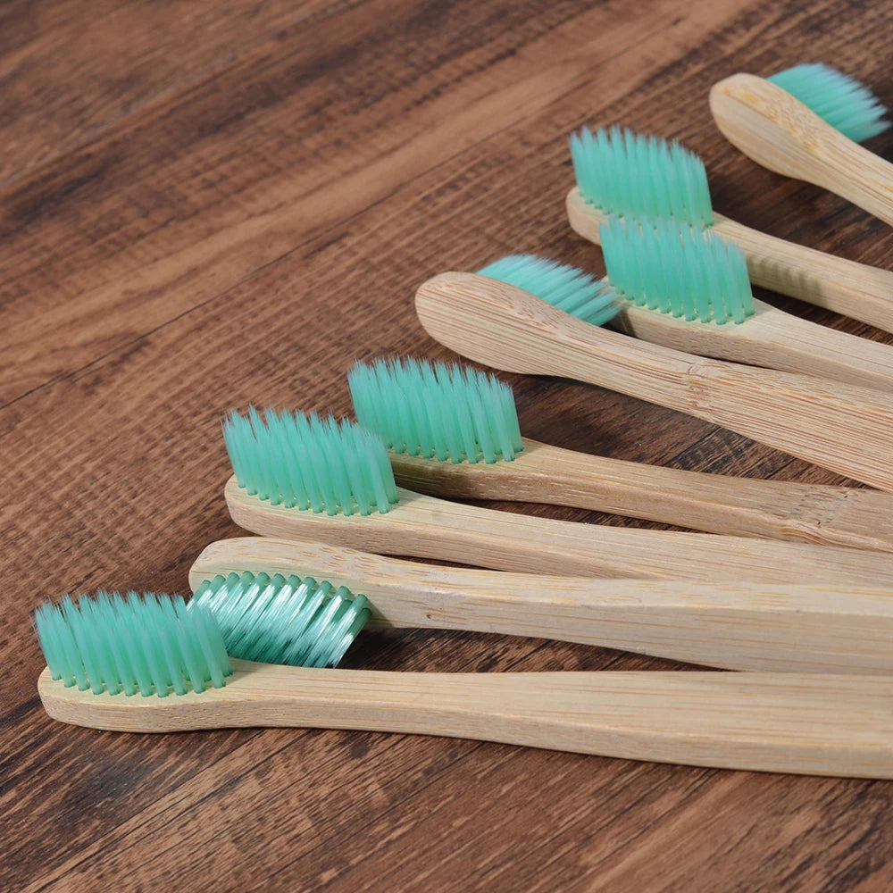 BambooSmile Natural Bamboo Toothbrush Set