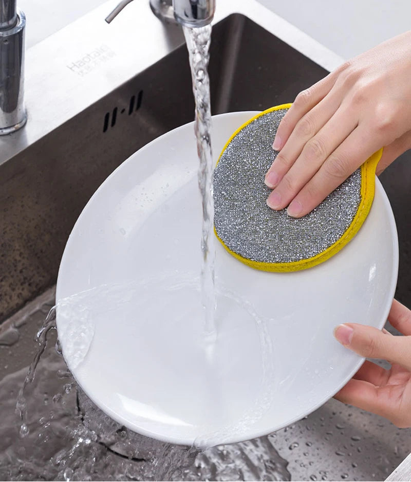Double-Sided Dishwashing Sponge