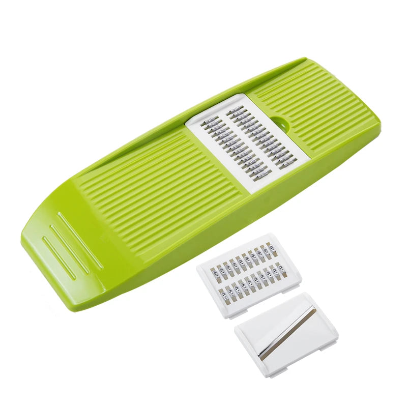 SliceMaster Pro Mandoline Slicer – 3-Blade Stainless Steel Vegetable Cutter