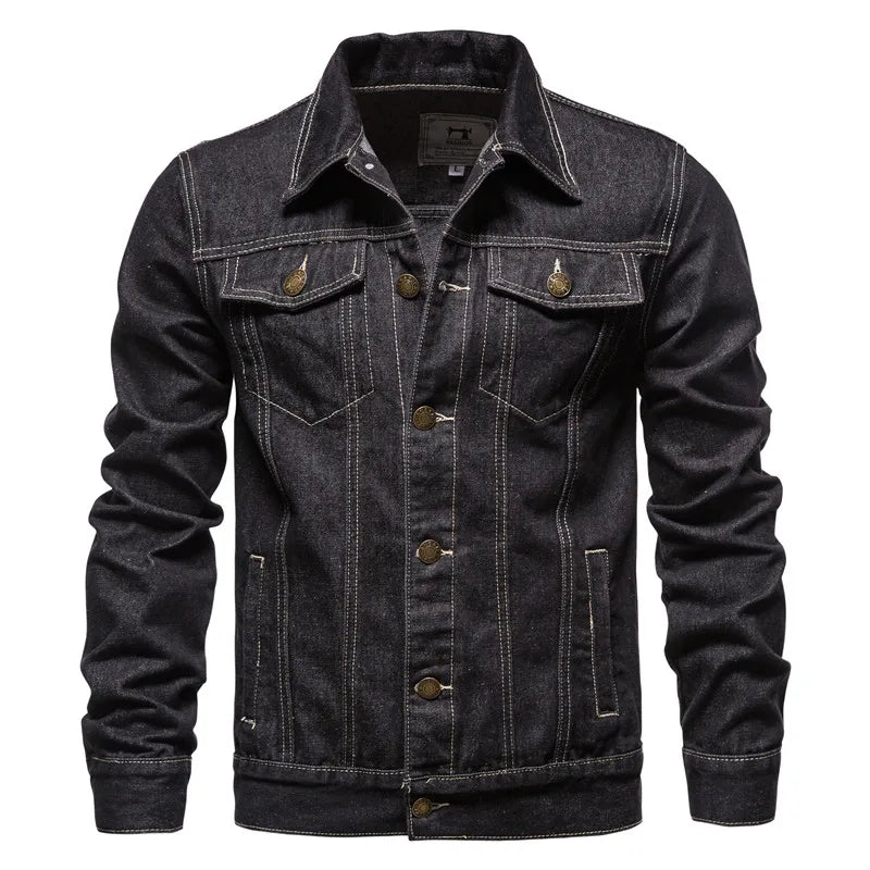 Men's Motorcycle Denim Jacket