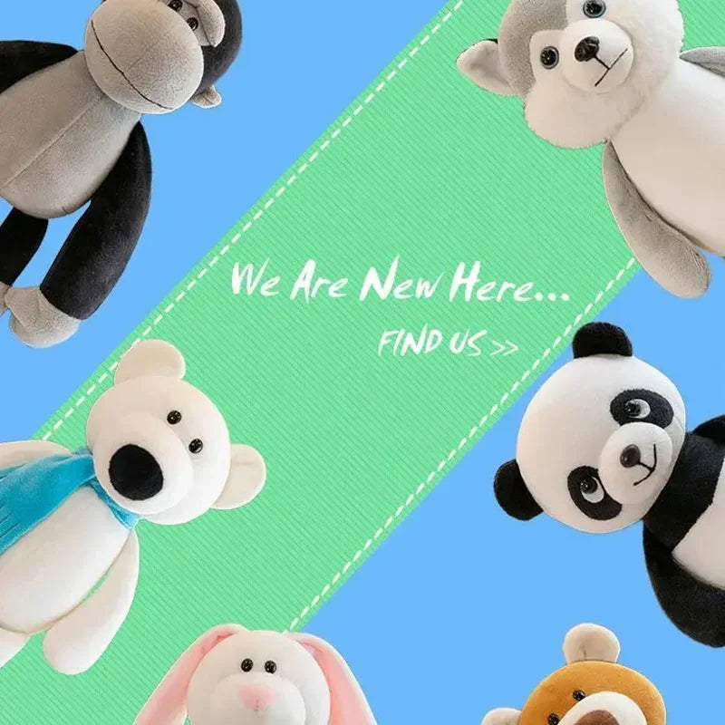 Jungle Animal Plush Toy Set – Soft Stuffed Wildlife Friends
