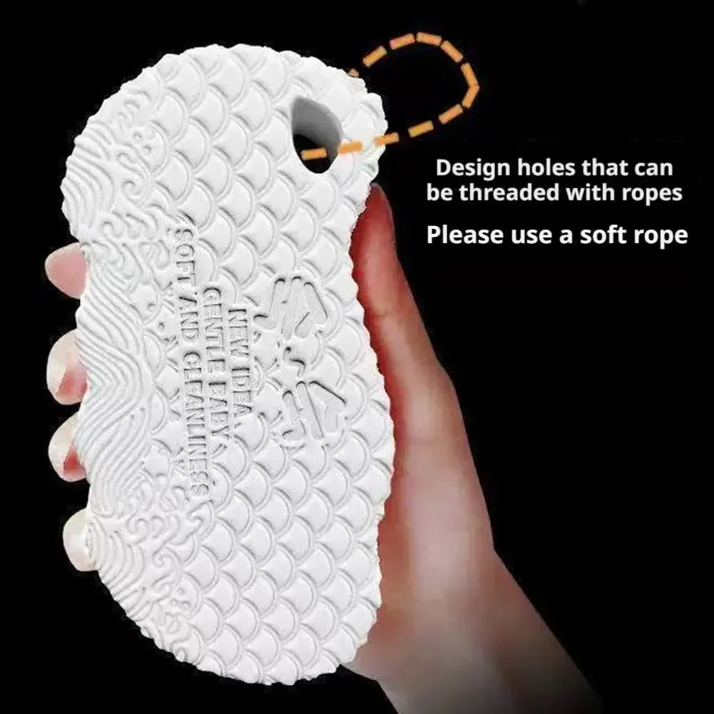 3D Exfoliating Bath Sponge — Dead Skin Remover Shower Scrubber