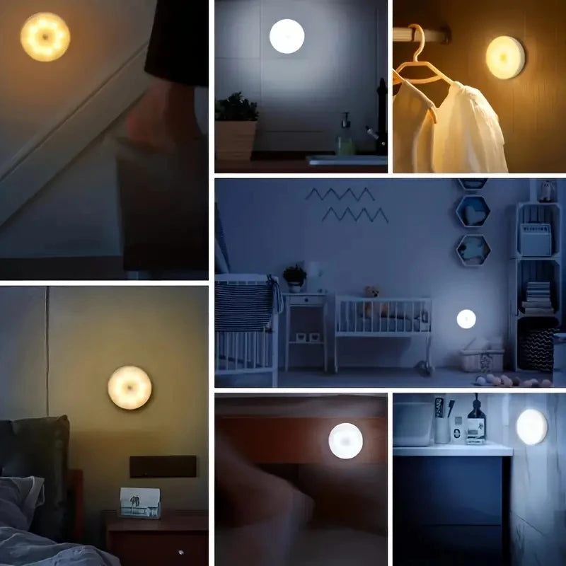 GlowSense Motion Sensor Night Light – Wireless LED Lamp for Bedroom, Hallway & Closet