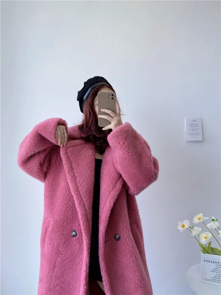 Women's Long Teddy Winter Coat