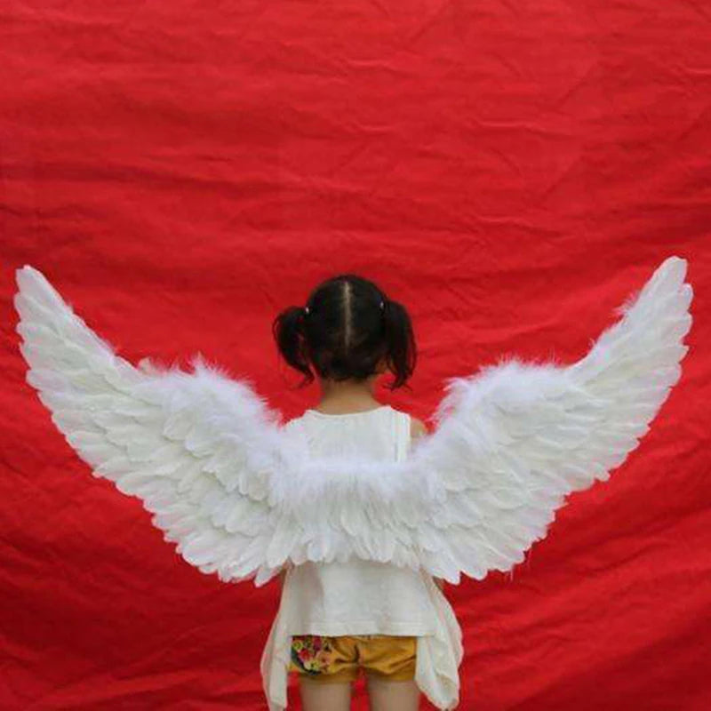 Angel Wings, Halo & Wand Costume Set – White Feather Cosplay Accessories