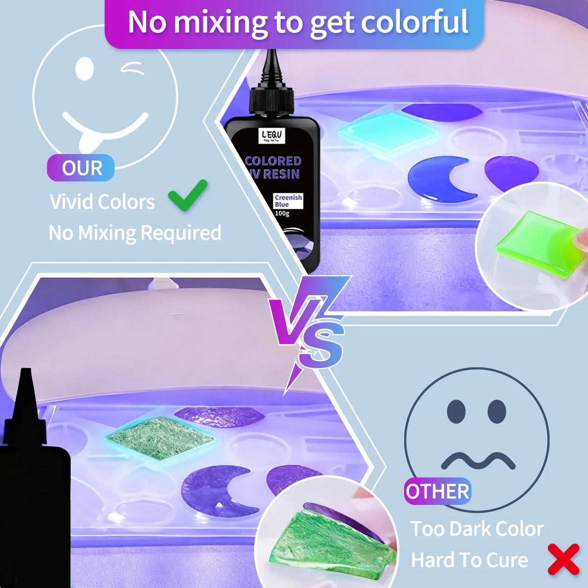 12-Color UV Resin Set
