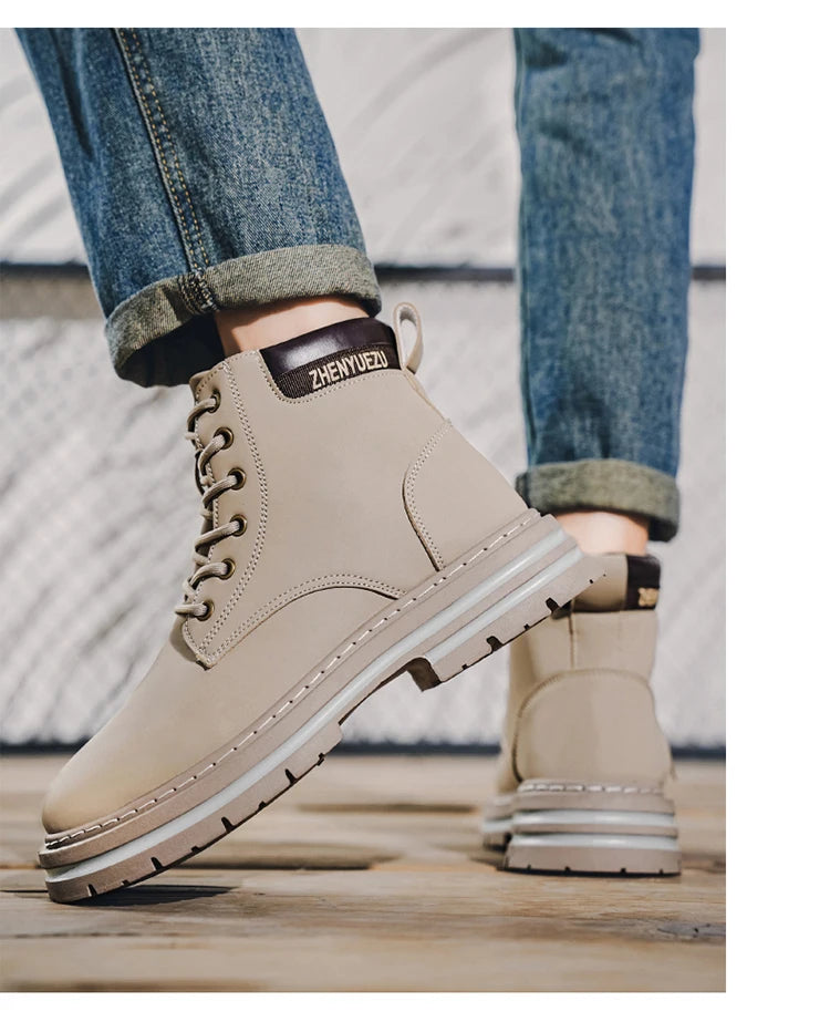 Men's Retro Short Boots