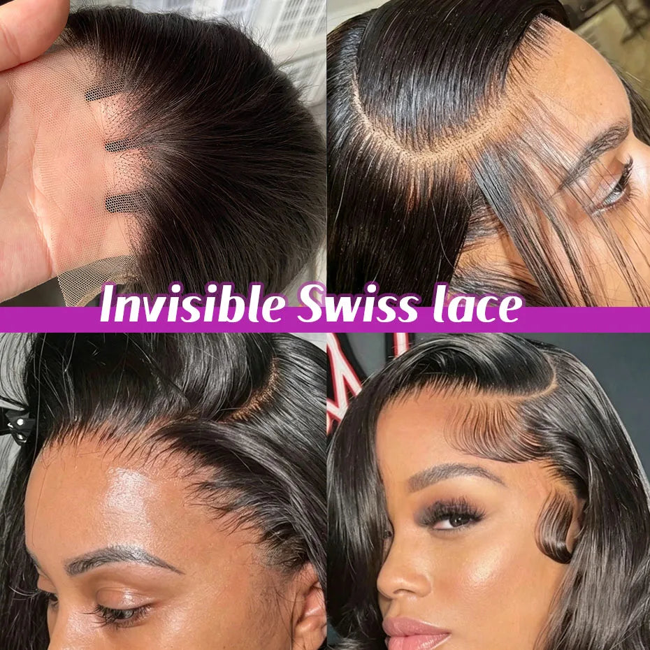 Bone Straight HD Lace Frontal Wig – Glueless Pre-Plucked, 250% Density