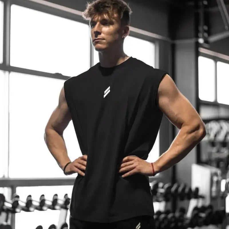Men's Quick-Dry Sleeveless Athletic Shirt